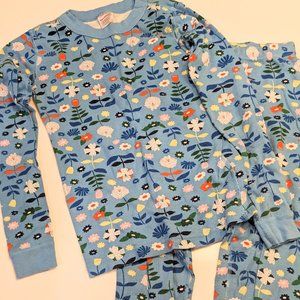 Hanna Andersson floral pajamas, US Size 12, 100% organic cotton, long sleeve.